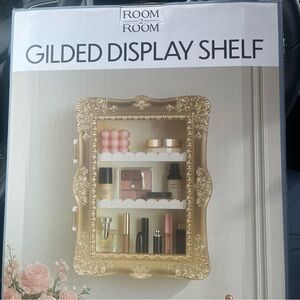 Gold Gilded Display Shelf